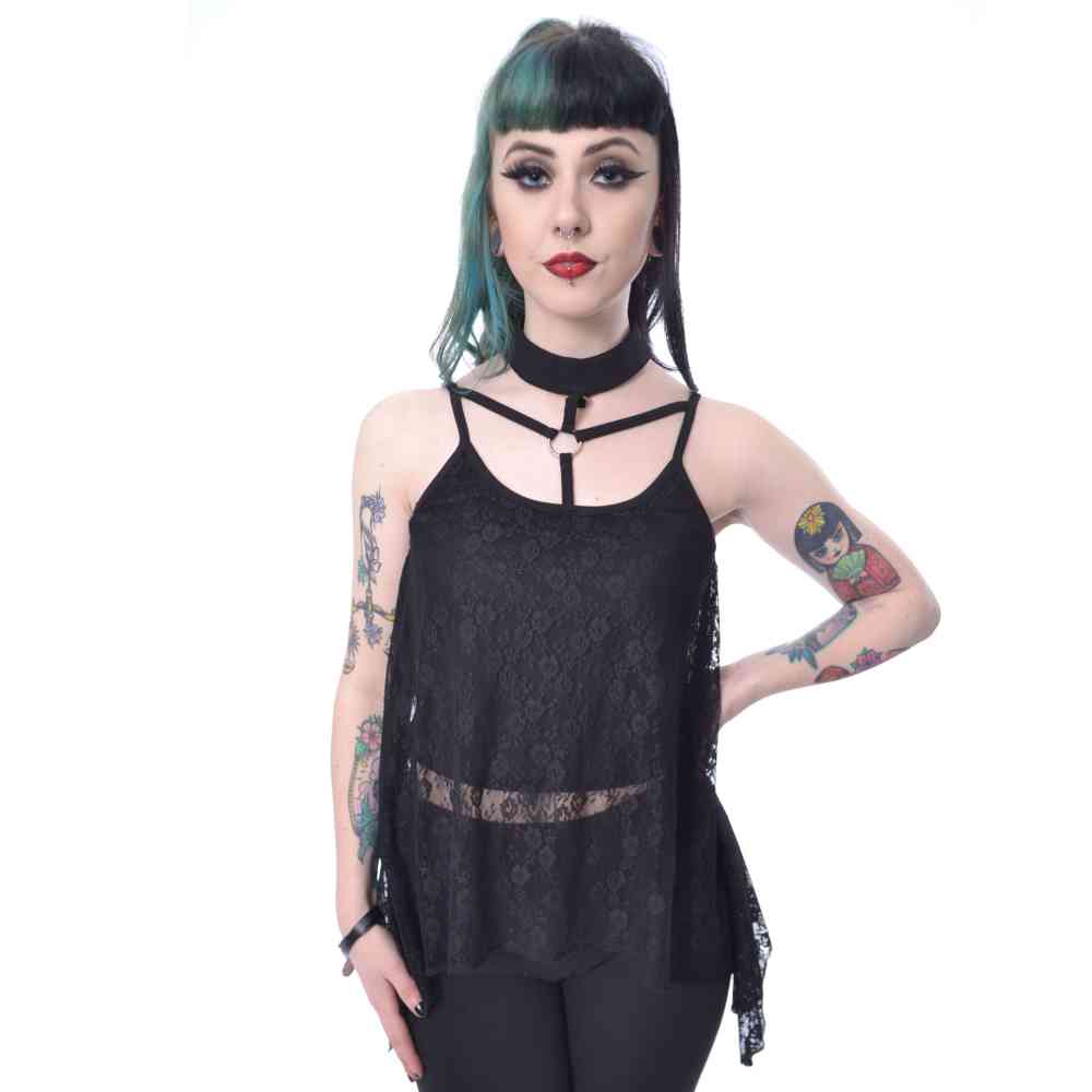 Vixxsin - SELENA Mouwloze top - Zwart